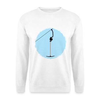 Ankerlift | Lift-me, ski, sports d’hiver, forfaits ski - Sweat-shirt Unisexe - blanc - Devant