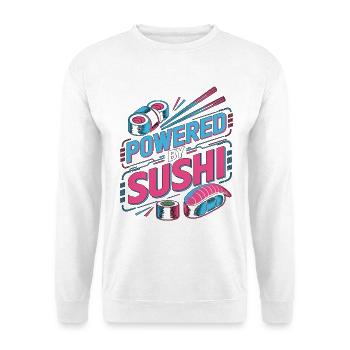 Sushi alimenté par le sushi Passionné de cuisine japonaise - Sweat-shirt Unisexe - blanc - Devant