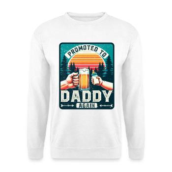 Dad again, dad-to-be, future father - Unisex Sweatshirt - white - Front