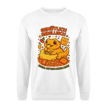 Cozy Rebellious Shirt, Snack Fashion - Unisex Sweatshirt - white - Front