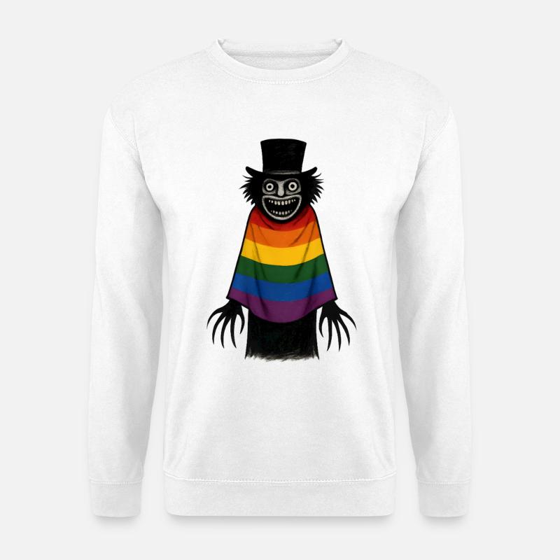 BABASHOOK and Rainbow Cape - Unisex Sweatshirt - white