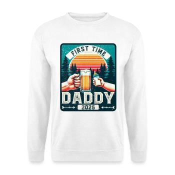 Dad 2026, Expecting Dad, Future Father - Unisex Sweatshirt - white - Front