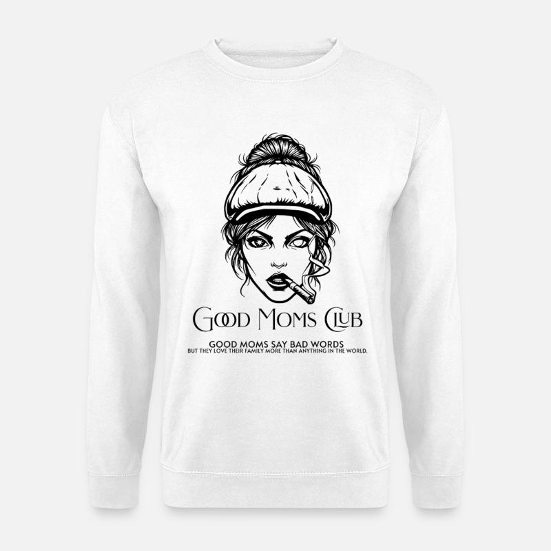 GuteMamasClub Mutige Mamas - Unisex Pullover - Weiß