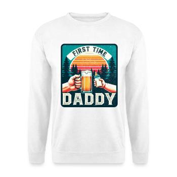 First-time dad, expectant dad, future father - Unisex Sweatshirt - white - Front