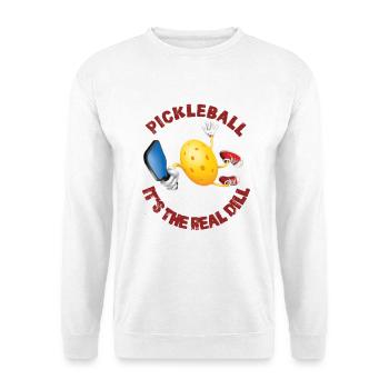 Pickleball: Es ist der wahre Dill - Unisex Pullover - Weiß - Vorne