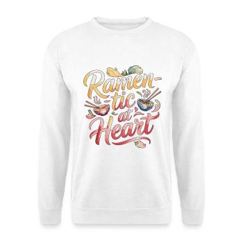 Ramen-tic au cœur Nourriture japonaise Ramen de nouilles - Sweat-shirt Unisexe - blanc - Devant