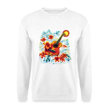 Guitar Vintage Look - Unisex Sweatshirt - white - Front