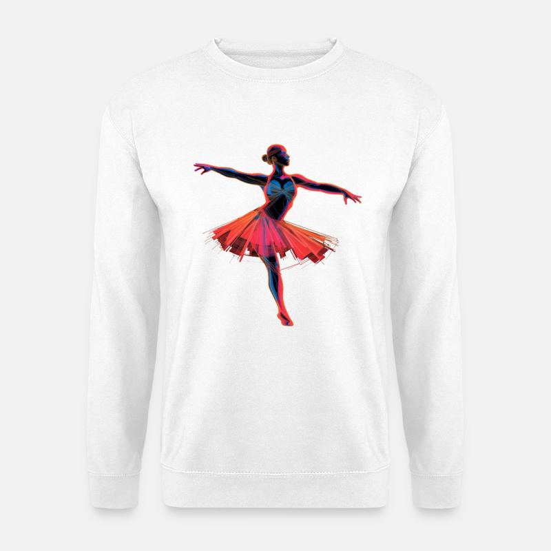 Ballettmädchen Retrowave - Unisex Pullover - Weiß