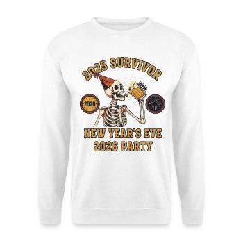 Fête du Nouvel An 2025 de Survivor 2026 - Sweat-shirt Unisexe - blanc - Devant