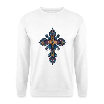 Croix chrétienne - Sweat-shirt Unisexe - blanc - Devant
