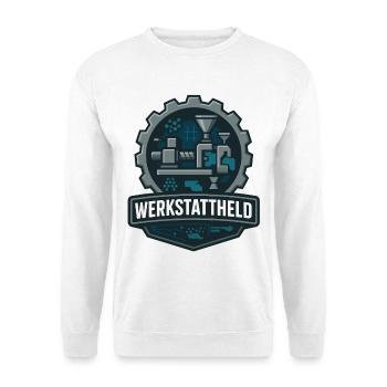 Workshop Hero, Plastic Machine - Unisex Sweatshirt - white - Front