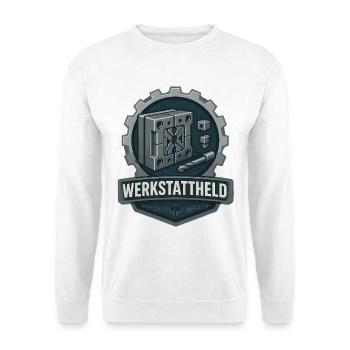 Werkstattheld, Werkzeugbau Profi - Unisex Sweatshirt - white - Front