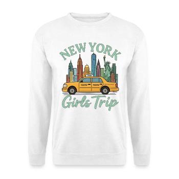 New York Girls Trip - Unisex Pullover - Weiß - Vorne