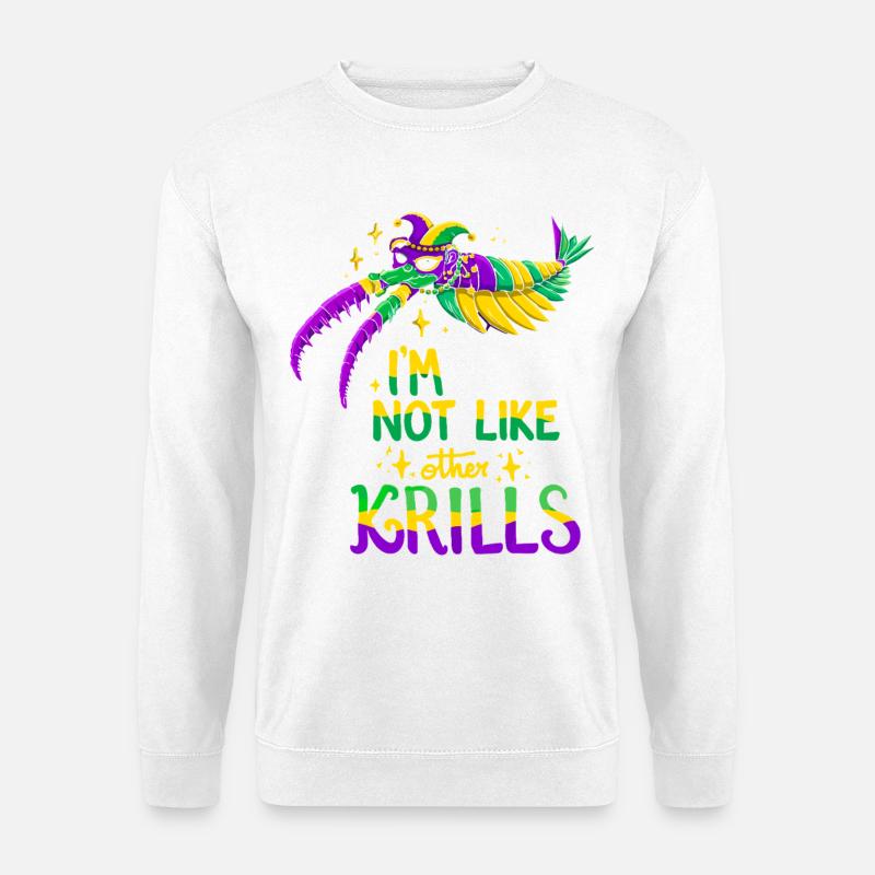 Mardi Gras Crab - Unisex Sweatshirt - white