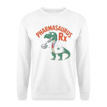PharmaSaurus RX Doktoralligator - Unisex Pullover - Weiß - Vorne