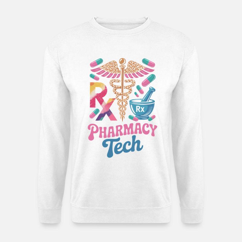 Rx Tech Pharmacy Art - Unisex Pullover - Weiß