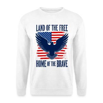 Terre de la Maison Libre des Braves USA Adler - Sweat-shirt Unisexe - blanc - Devant