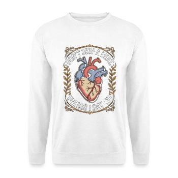 Cardiac Tech Don't Skip A Beat Unless Cath Lab - Unisex Pullover - Weiß - Vorne