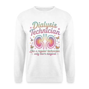 Dialysis technician: Magical pride - Unisex Sweatshirt - white - Front