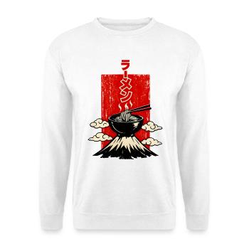 Ramen ラーメン Schale Auf Vulkan Japan Style - Unisex Pullover - Weiß - Vorne