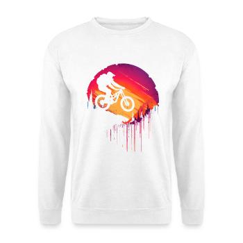 VTT à l’ancienne - Sweat-shirt Unisexe - blanc - Devant