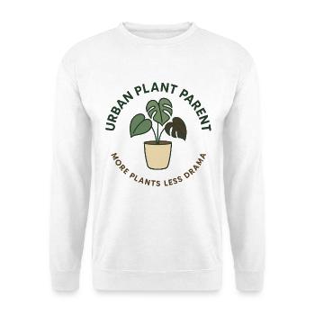 Urban Plant Parent - Unisex Pullover - Weiß - Vorne