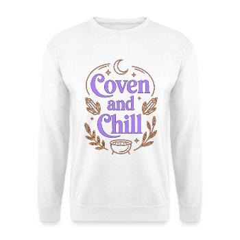 Witchcraft Coven And Chill Tarot Reading Wicca - Unisex Sweatshirt - white - Front