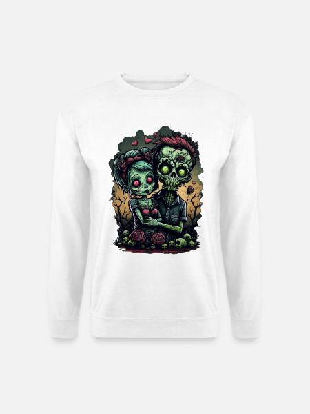 Valentine Zombie Love - Unisex Sweatshirt - white