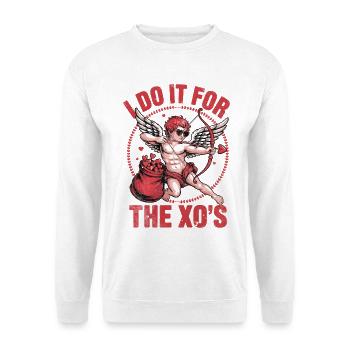 Amor Bogen: XO Liebesjagd - Unisex Pullover - Weiß - Vorne