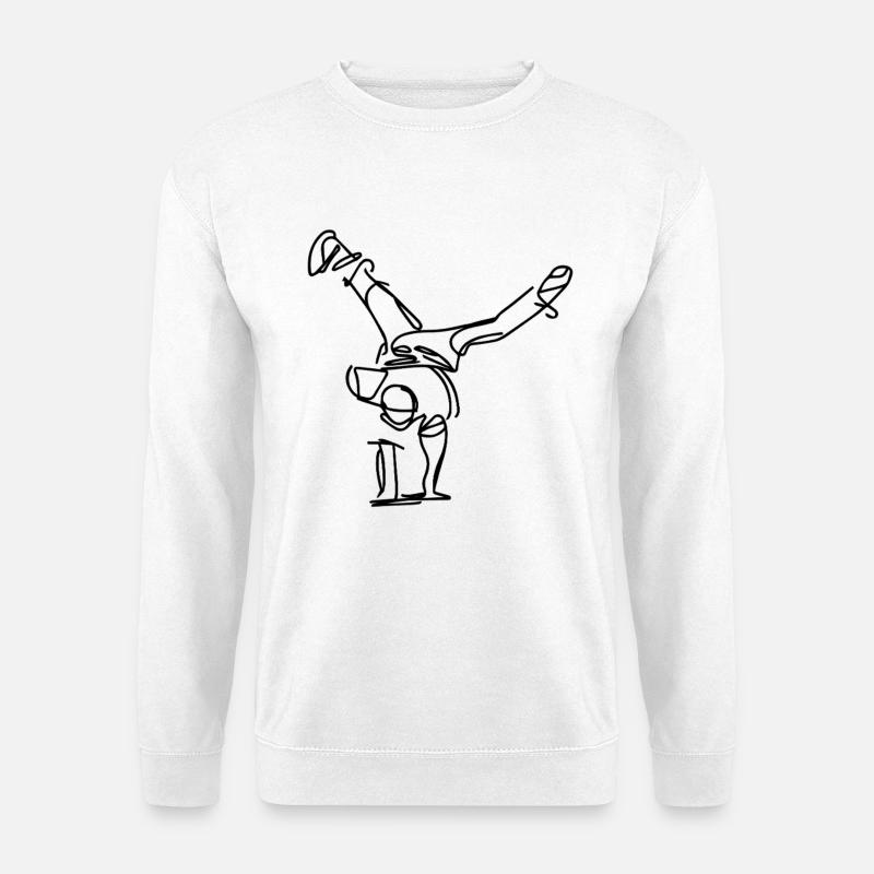 Breakdancer Sketch - Unisex Sweatshirt - white