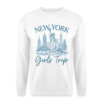 Voyage des filles à New York - Sweat-shirt Unisexe - blanc - Devant