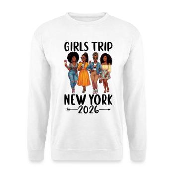 New York Girls Trip 2026 - Unisex Pullover - Weiß - Vorne