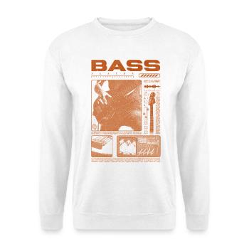 Bassgitarrenliebhaber Bassist Streetwear - Unisex Pullover - Weiß - Vorne