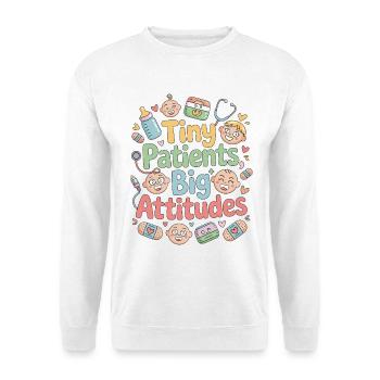 Infirmière pédiatrique Petits patients Grandes infirmières diplômées - Sweat-shirt Unisexe - blanc - Devant