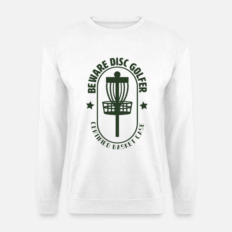 Beware Disc Golfer - Unisex Sweatshirt - white