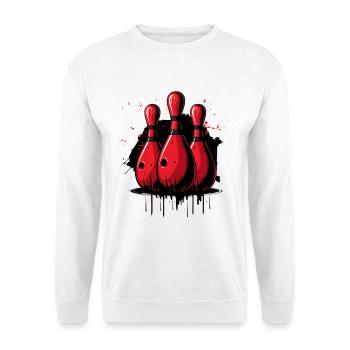 Bowling Pins - Unisex Pullover - Weiß - Vorne