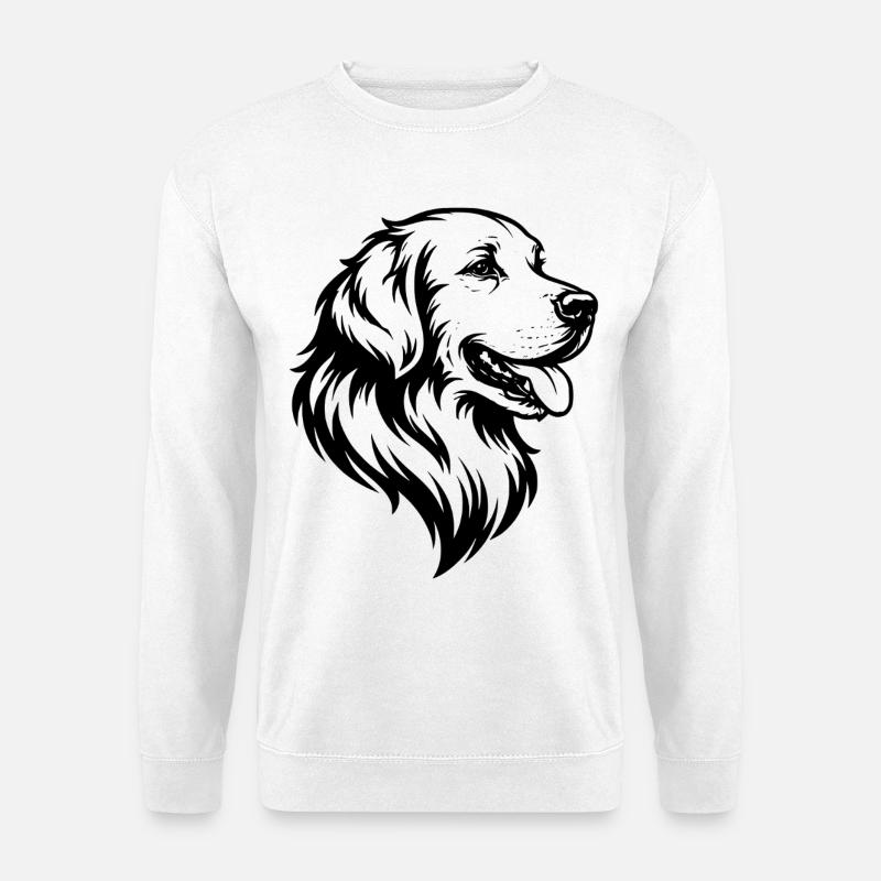Golden Retriever - Unisex Pullover - Weiß
