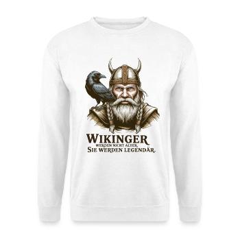 Légende viking viking marin Odin Raven Fighter - Sweat-shirt Unisexe - blanc - Devant