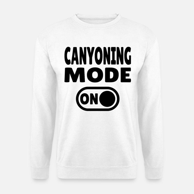 Mode canyoning ACTIVÉ – Passer à l’adrénaline - Sweat-shirt Unisexe - blanc