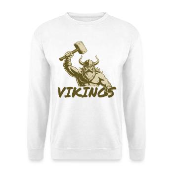 Viking Viking Legend Sailor Odin Raven Fighter - Unisex Sweatshirt - white - Front