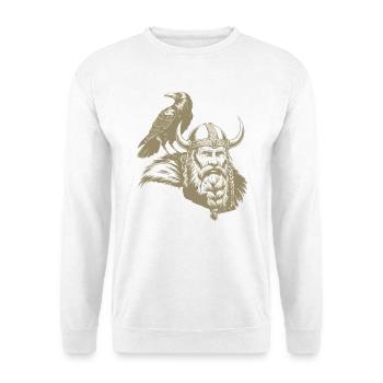 Viking Viking Legend Sailor Odin Raven Fighter - Unisex Sweatshirt - white - Front