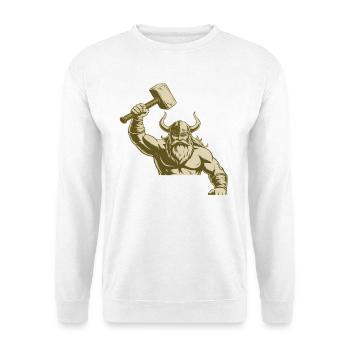 Viking Viking Legend Sailor Odin Raven Fighter - Unisex Sweatshirt - white - Front