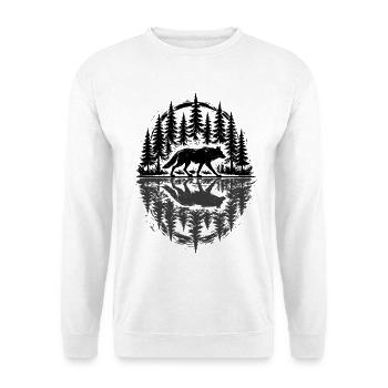 Wolf, Forest, Nature, Wilderness, Outdoor, Animal - Unisex Sweatshirt - white - Front
