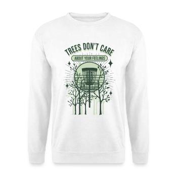 Les arbres ne se soucient pas de vos sentiments Disc golf - Sweat-shirt Unisexe - blanc - Devant