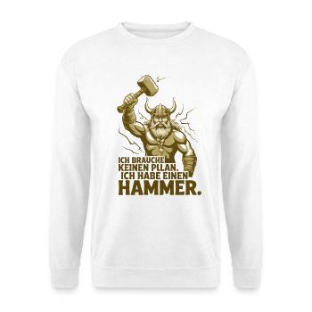 Légende viking viking marin Odin Raven Fighter - Sweat-shirt Unisexe - blanc - Devant