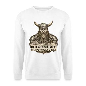 Légende viking viking marin Odin Raven Fighter - Sweat-shirt Unisexe - blanc - Devant