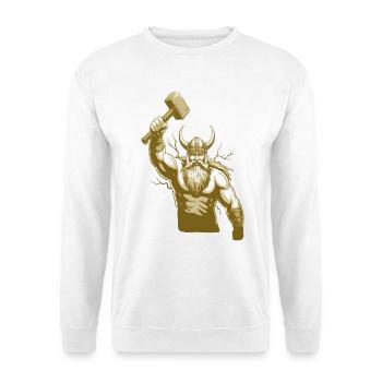 Légende viking viking marin Odin Raven Fighter - Sweat-shirt Unisexe - blanc - Devant