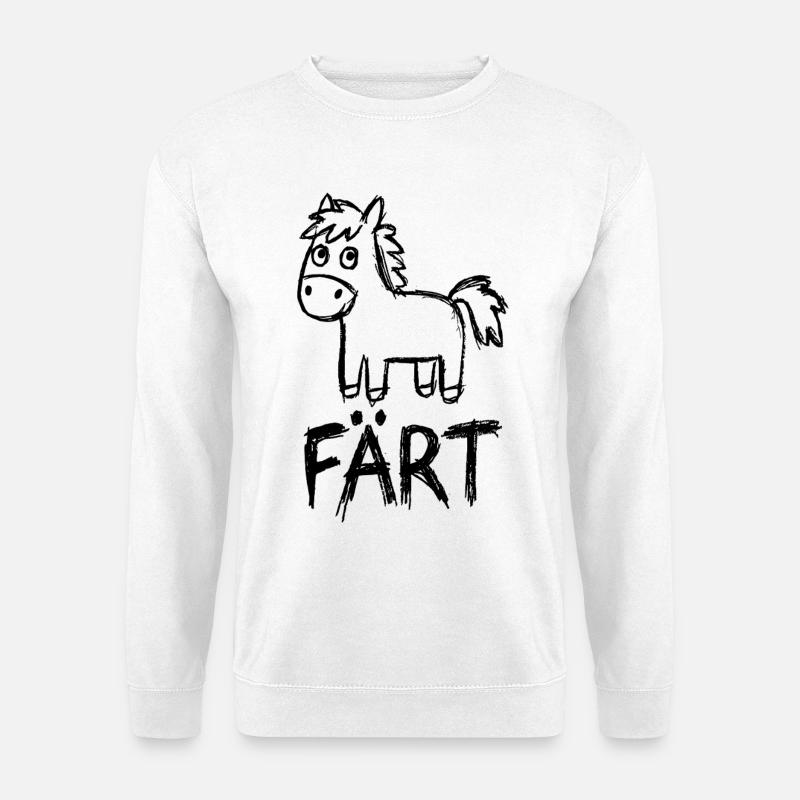 Pferd Reiten Reiterin Pferdebesitzer FÄRT - Unisex Pullover - Weiß
