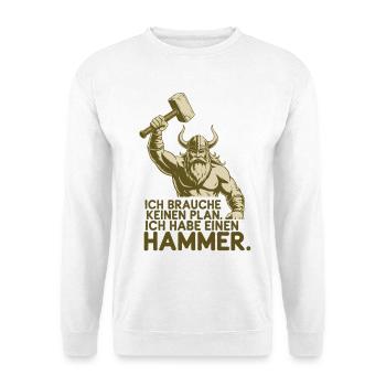 Légende viking viking marin Odin Raven Fighter - Sweat-shirt Unisexe - blanc - Devant