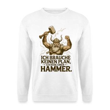Légende viking viking marin Odin Raven Fighter - Sweat-shirt Unisexe - blanc - Devant